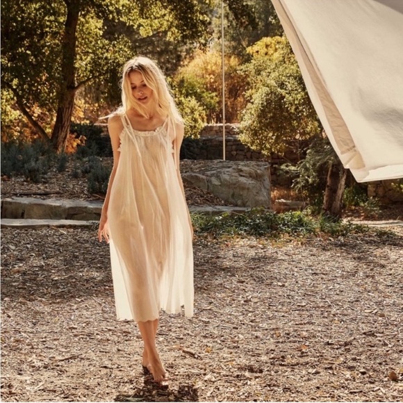 Doen | NWT Lyrica Nightgown in Sea Salt XXS - Picture 1 of 11